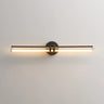 Modern Double Bar Clear Glass Vanity Light Fixture Image - 2