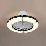 Modern Elegant Bladeless Flower Ceiling Fan with Light Image - 10