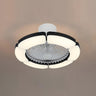 Modern Elegant Bladeless Flower Ceiling Fan with Light Image - 10