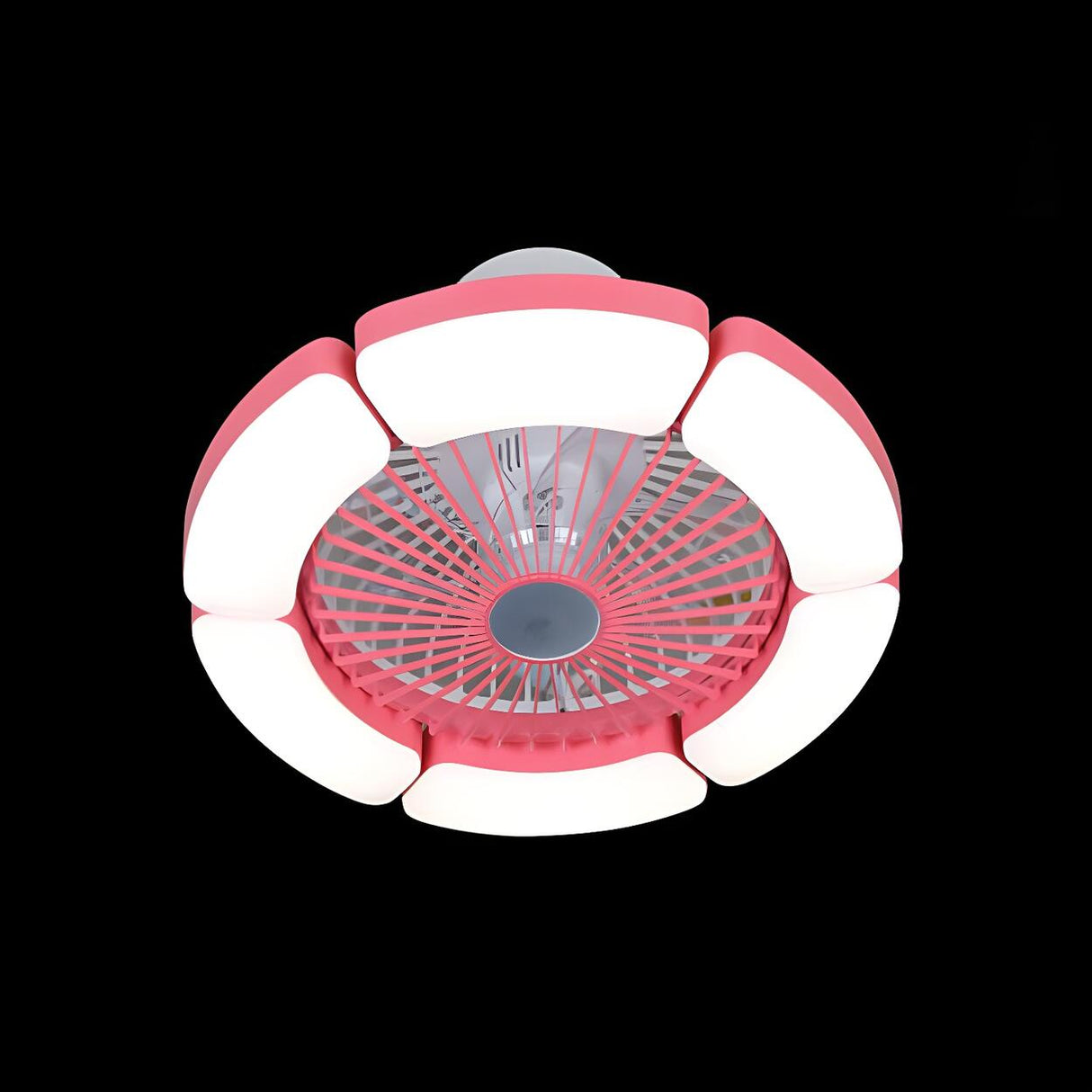 Modern Elegant Bladeless Flower Ceiling Fan with Light Image - 11