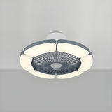 Modern Elegant Bladeless Flower Ceiling Fan with Light Image - 12