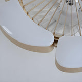 Modern Elegant Bladeless Flower Ceiling Fan with Light Image - 14