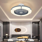 Modern Elegant Bladeless Flower Ceiling Fan with Light Image - 4