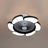 Modern Elegant Bladeless Flower Ceiling Fan with Light Image - 7
