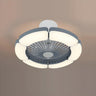 Modern Elegant Bladeless Flower Ceiling Fan with Light Image - 9