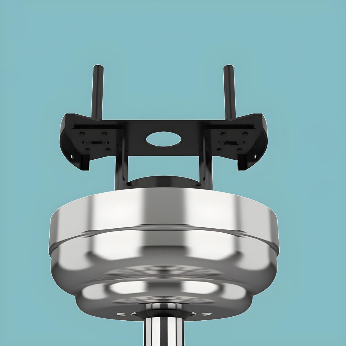 Modern Elegant Finish Round LED Ceiling Fan with Light Image - 11