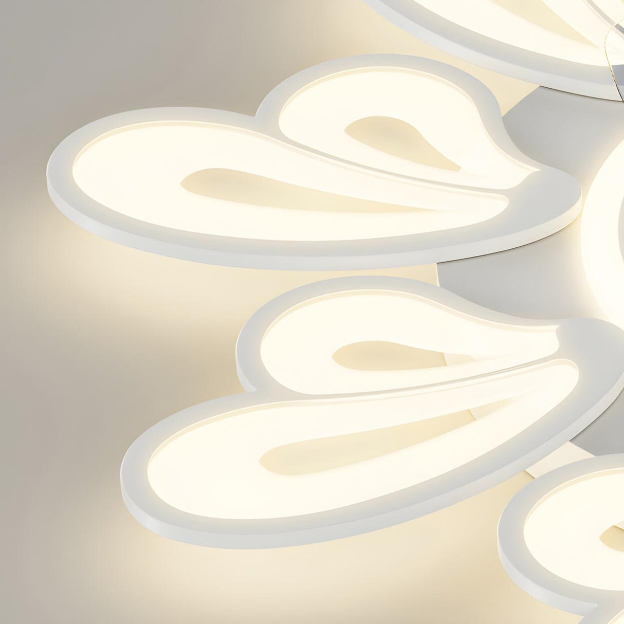 Modern Elegant Flower Remote Ceiling Fan with Light Image - 11