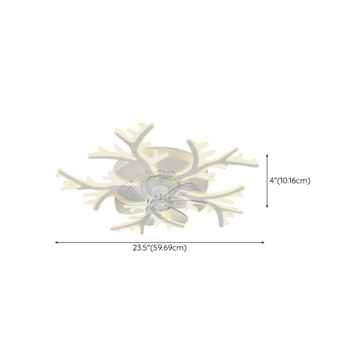 Modern Elegant Flower Remote Ceiling Fan with Light Image - 14