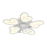 Modern Elegant Flower Remote Ceiling Fan with Light Image - 5