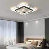 Modern Elegant Geometric Ceiling Fan with LED Light Image - 4