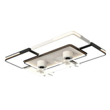 Modern Elegant Geometric Ceiling Fan with LED Light Image - 6