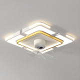 Modern Elegant Geometric Ceiling Fan with LED Light Image - 8