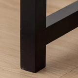 Modern Entryway Coat Rack Bench with Shoe Storage Seat Image - 7