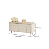 Modern Entryway Shoe Bench with Storage & Soft Cushion #size