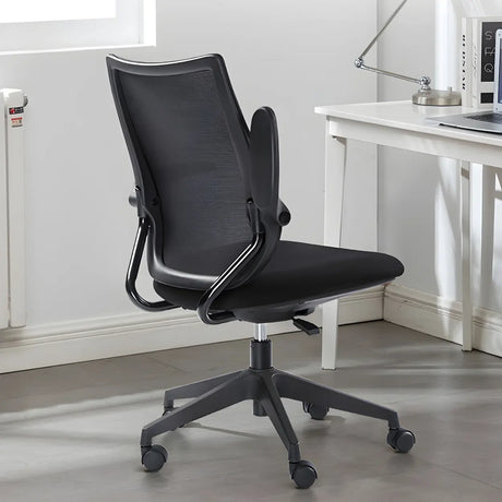 Modern Ergonomic Black Mesh Office Chair with Wheels Image - 1