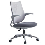 Modern Ergonomic Black Mesh Office Chair with Wheels Image - 2