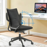 Modern Ergonomic Black Mesh Office Chair with Wheels Image - 5