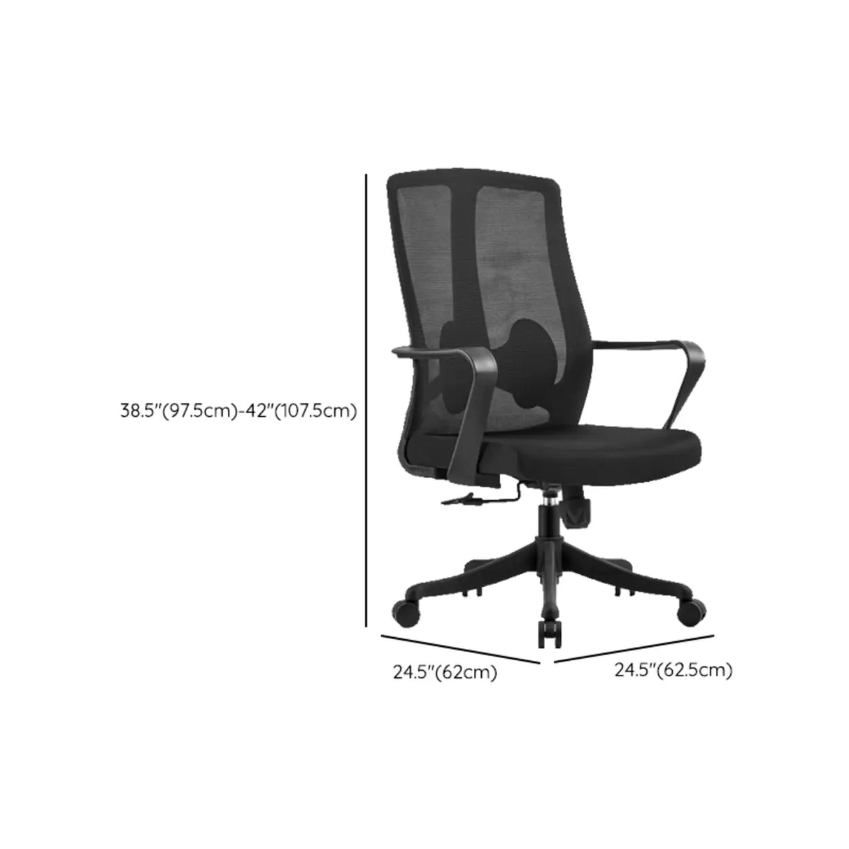 Modern Ergonomic Blue Mesh Adjustable Office Chair Image - 12