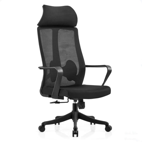 Modern Ergonomic Blue Mesh Adjustable Office Chair Image - 4