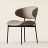 Modern Ergonomic Curved Back Upholstered Dining Chairs Image - 7
