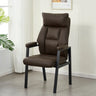 Modern Ergonomic Faux Leather Black Office Chair Image - 7