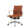Modern Ergonomic Leather Black Adjustable Office Chair Image - 7