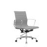 Modern Ergonomic Leather Black Adjustable Office Chair Image - 9