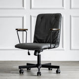 Modern Ergonomic Leather Lumbar Support Office Chair Image - 2
