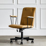 Modern Ergonomic Leather Lumbar Support Office Chair Image - 3