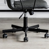 Modern Ergonomic Leather Lumbar Support Office Chair Image - 8