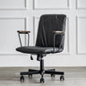 Modern Ergonomic Leather Lumbar Support Office Chair Image - 9