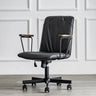 Modern Ergonomic Leather Lumbar Support Office Chair Image - 9