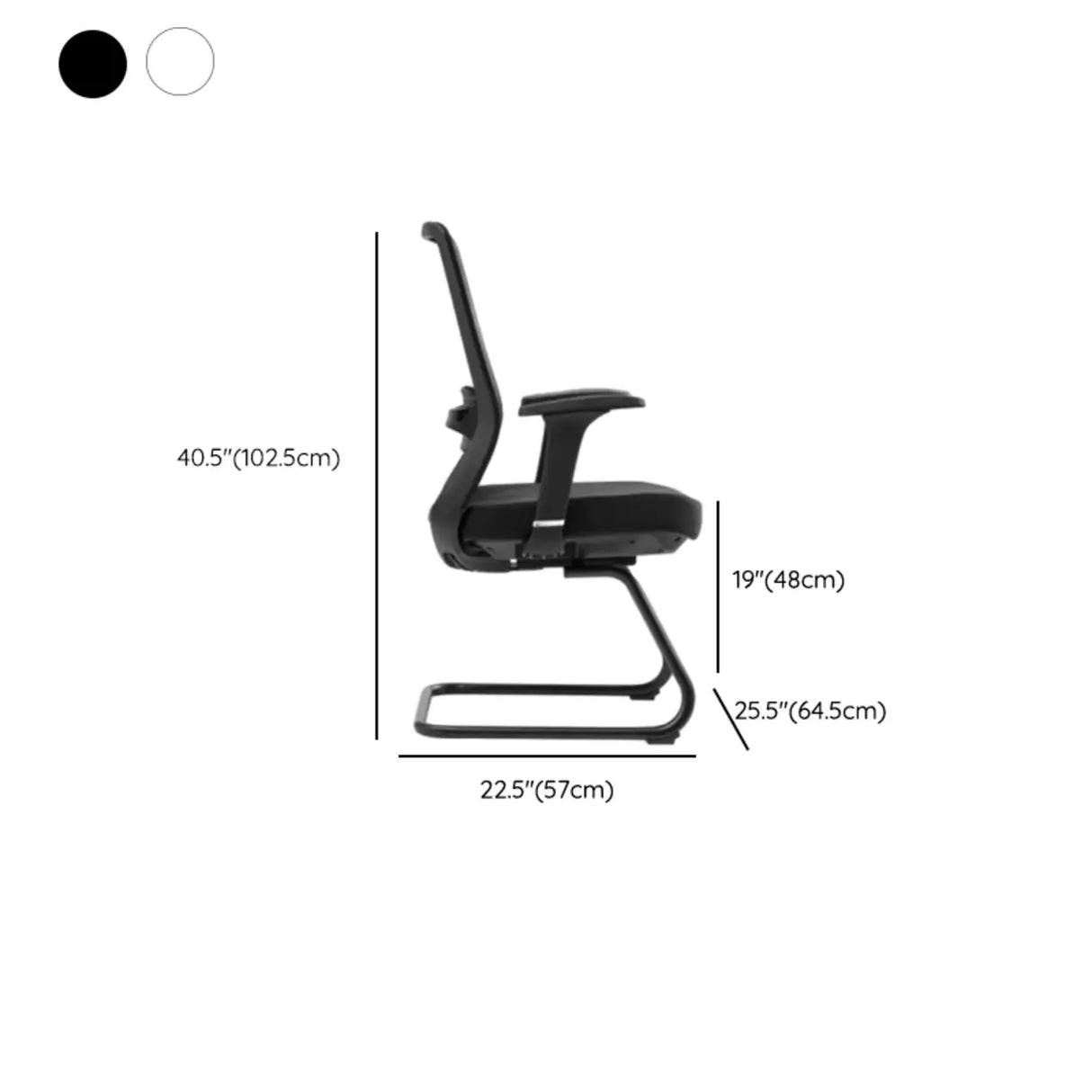 Modern Ergonomic Mesh Black Adjustable Back Office Chair Image - 18