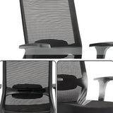 Modern Ergonomic Mesh Black Adjustable Back Office Chair Image - 9