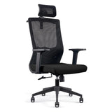 Modern Ergonomic Mesh Black Adjustable Lumbar Office Chair Image - 2
