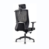 Modern Ergonomic Mesh Black Adjustable Lumbar Office Chair Image - 4