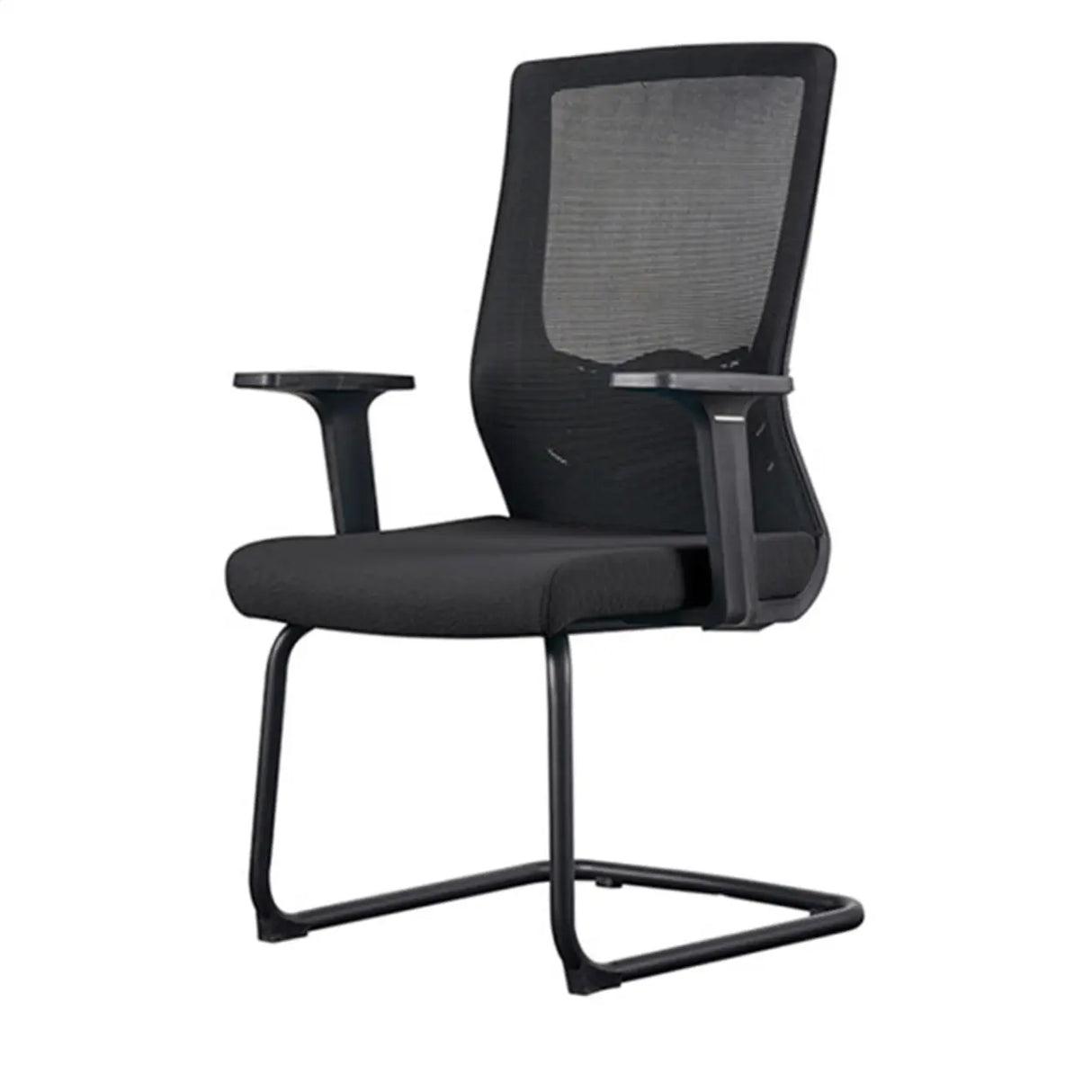 Modern Ergonomic Mesh Black Adjustable Lumbar Office Chair Image - 9