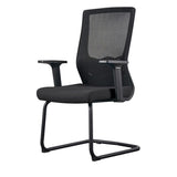 Modern Ergonomic Mesh Black Adjustable Lumbar Office Chair Image - 9