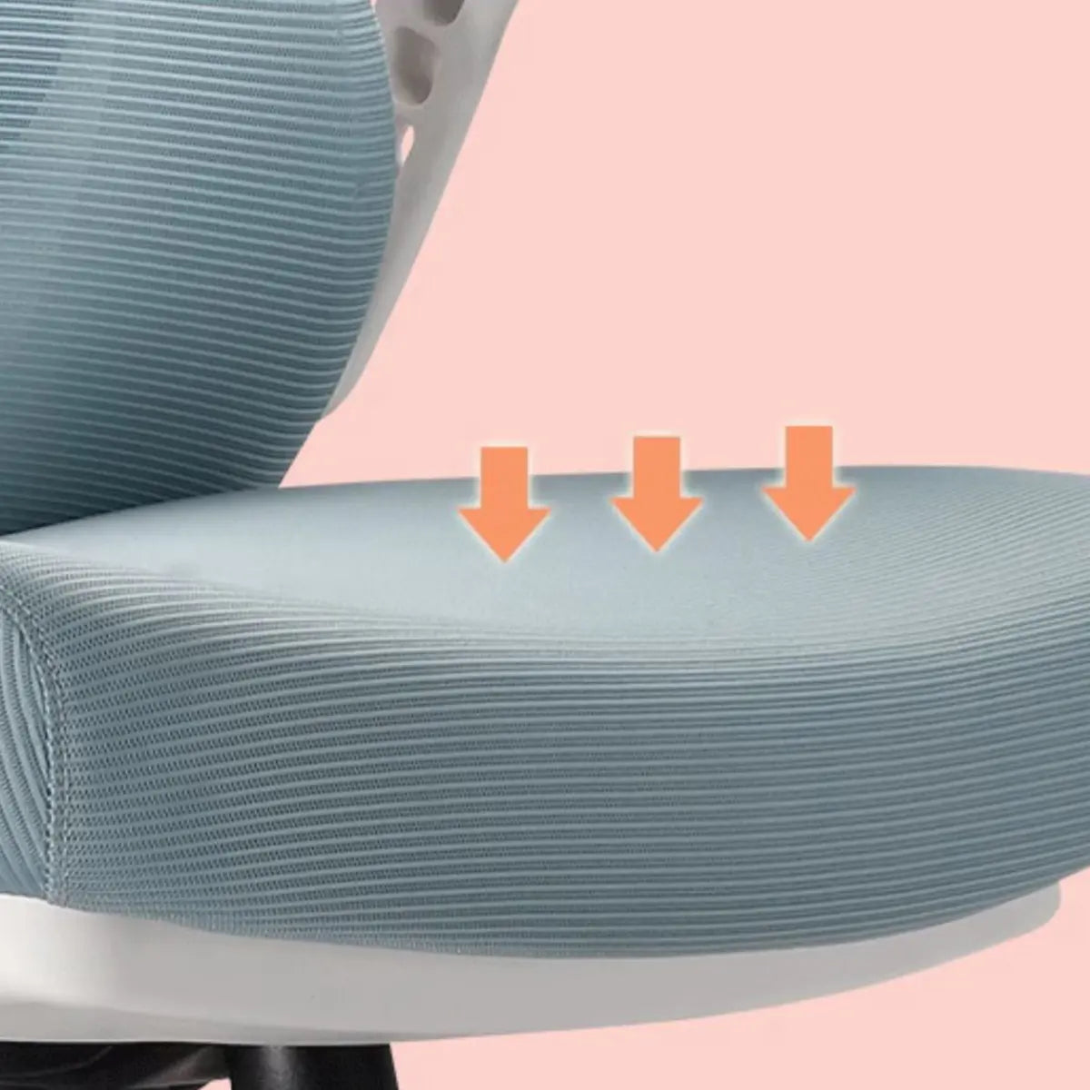Modern Ergonomic Mesh Blue Office Chair with Wheels Image - 11
