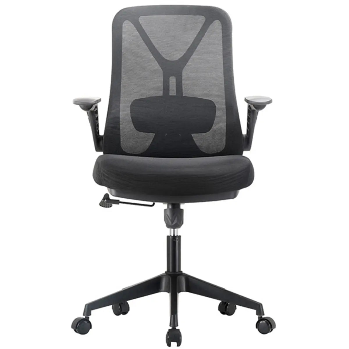 Modern Ergonomic Mesh Blue Office Chair with Wheels Image - 4