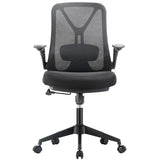 Modern Ergonomic Mesh Blue Office Chair with Wheels Image - 4
