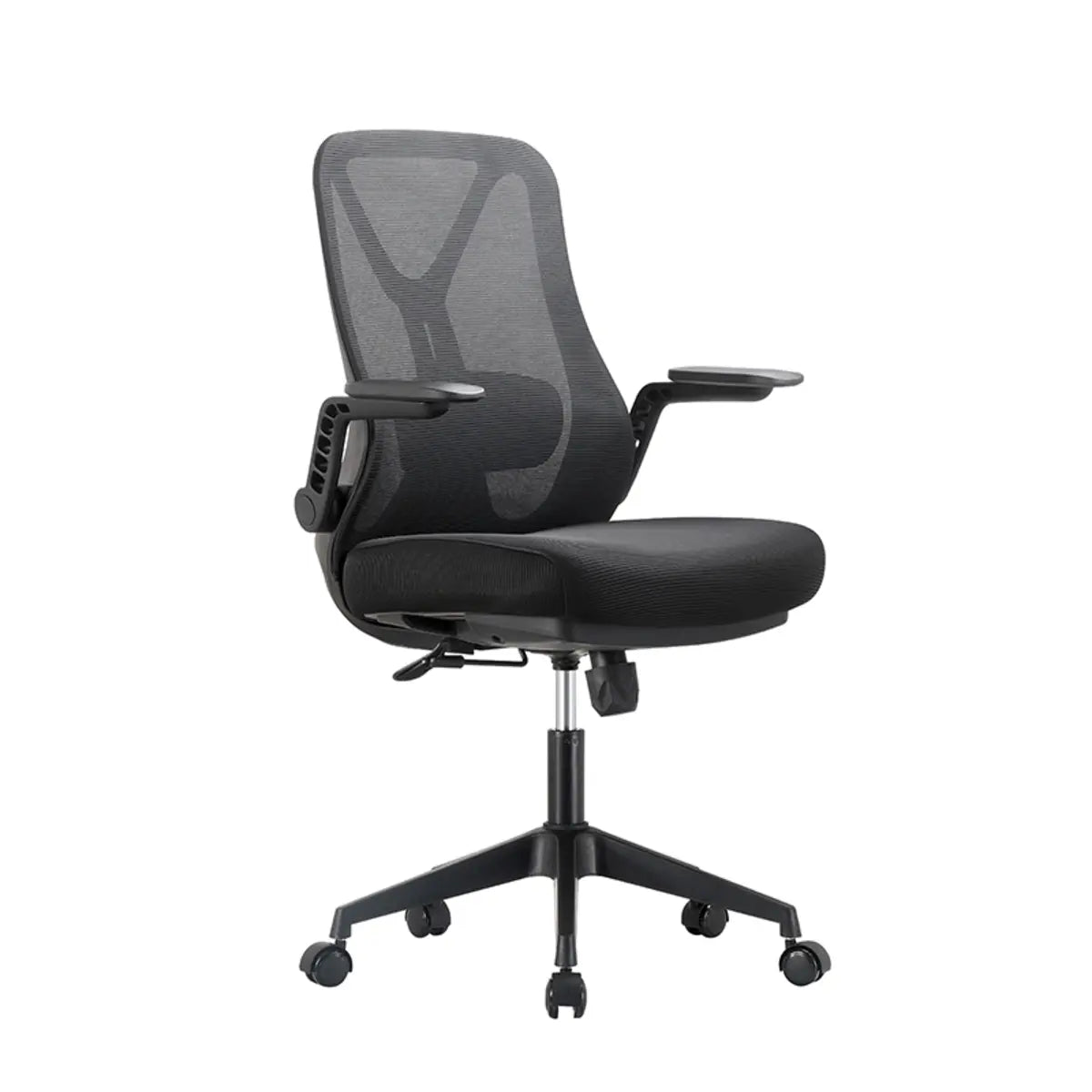 Modern Ergonomic Mesh Blue Office Chair with Wheels Image - 5