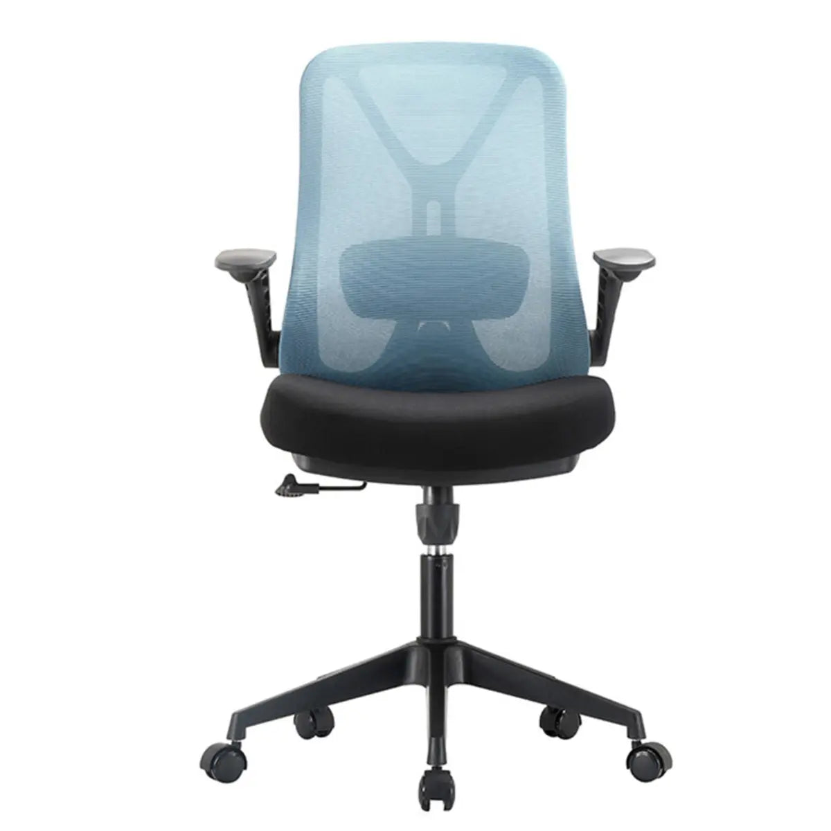 Modern Ergonomic Mesh Blue Office Chair with Wheels Image - 7
