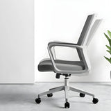 Modern Ergonomic Mesh Grey Office Chair with Wheels Image - 5