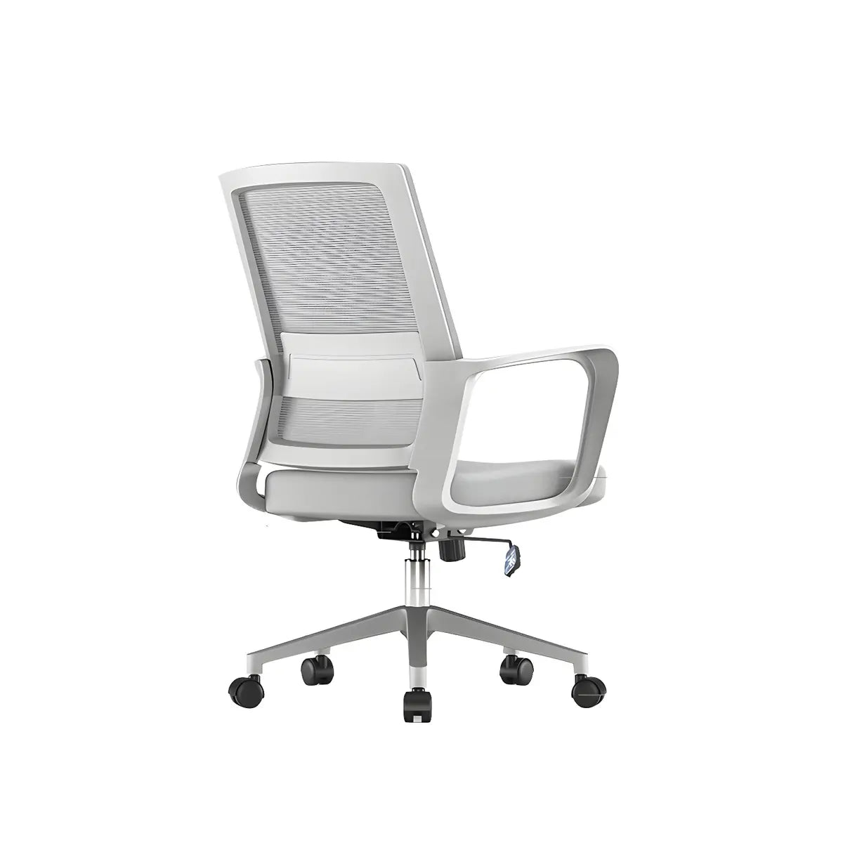 Modern Ergonomic Mesh Grey Office Chair with Wheels Image - 9