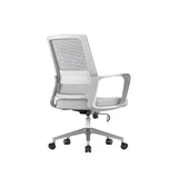 Modern Ergonomic Mesh Grey Office Chair with Wheels Image - 9