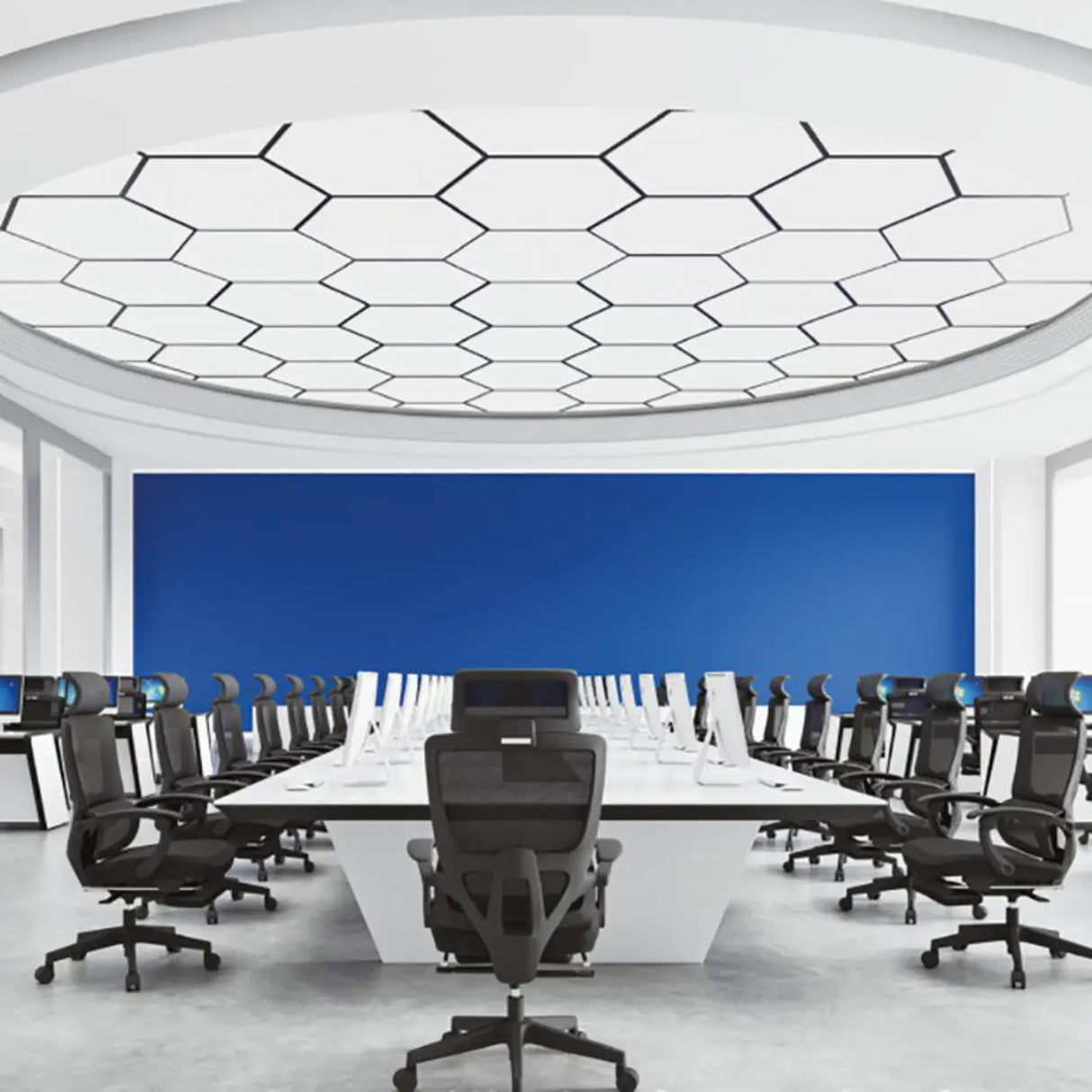 Modern Ergonomic Mesh High-Back Swivel Office Chair Image - 11