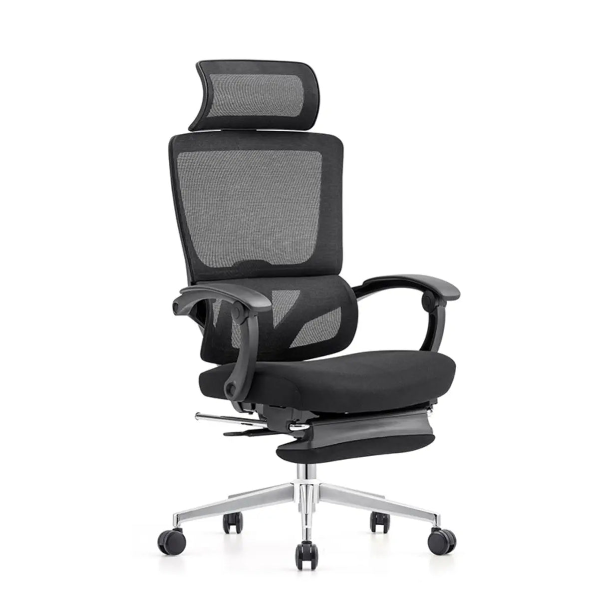 Modern Ergonomic Mesh High-Back Swivel Office Chair Image - 3