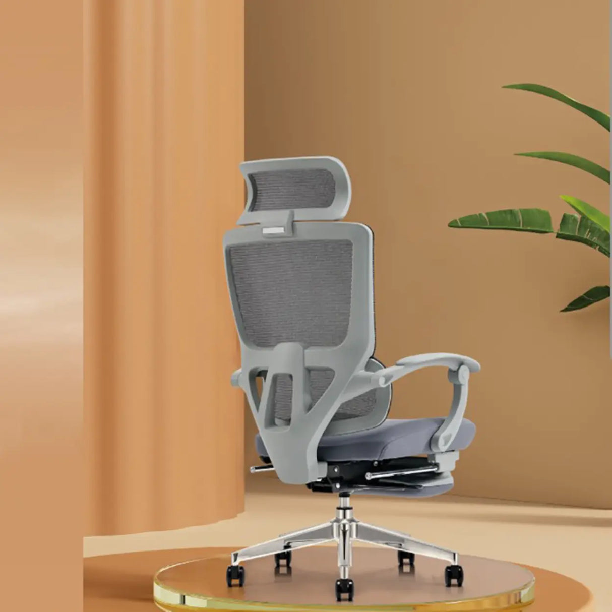 Modern Ergonomic Mesh High-Back Swivel Office Chair Image - 8