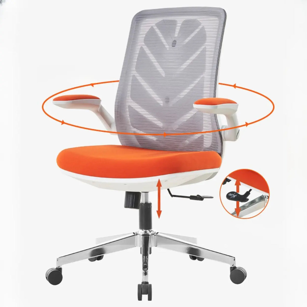 Modern Ergonomic Mesh Lumbar Support Office Chairs Image - 10